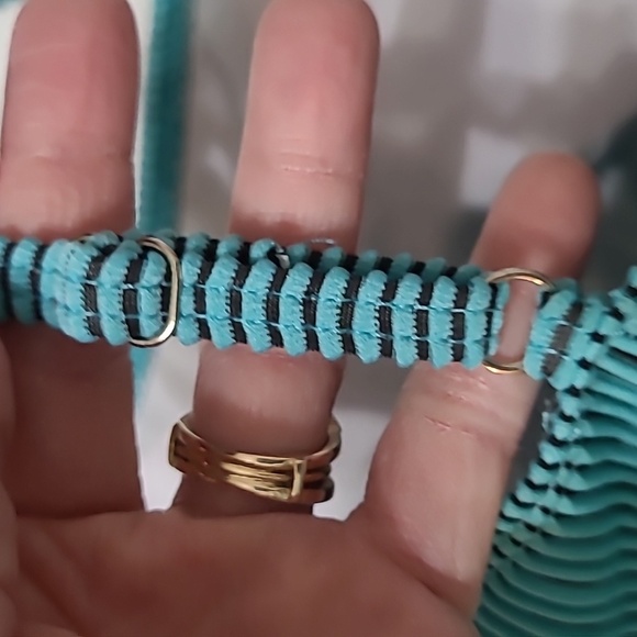 Unknown Brand women's Blue Ribbed Swimsuit Size Medium - Picture 6 of 9